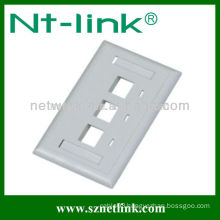 120 type 3 Port Faceplate for RJ45 RJ11 Keystone Jack